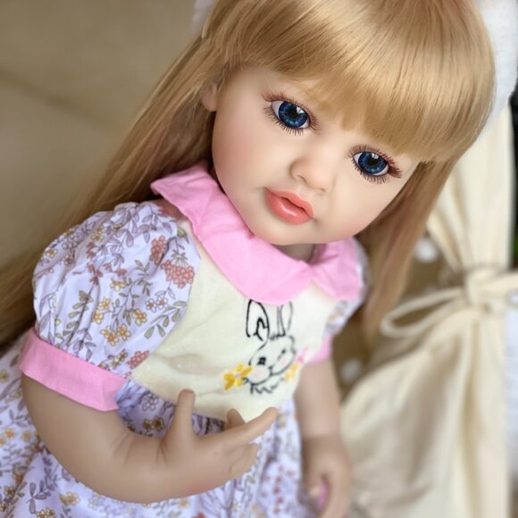 55 cm Babylistic Soft Silicone Vinyl Talking Reborn Doll - Picture 3 of 10